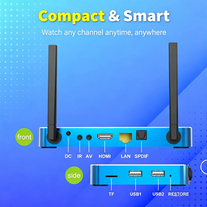 🔥S6 Max 2025 Super Box for TV⏰No Monthly Fees📶100% Free TV Box