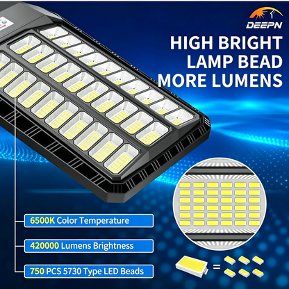 9000W Ultra Bright Solar Led Street Light System